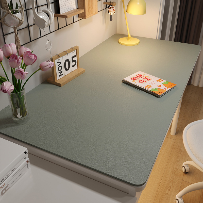 Waterproof and Non-slip Solid Color Leather Coffee Table Mat Oil-proof Dining Table Learning Computer Tablecloth