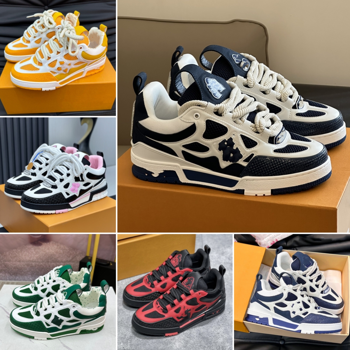 designer skate shoes Leather board shoes Embossed sneakers trainers floor Women Men Mesh Sneaker Platform Casual Shoes black Runner Trainer Shoes Outdoor shoes