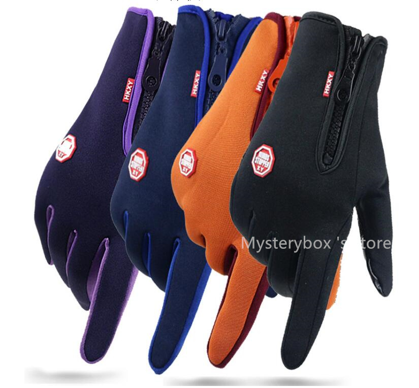 kind of Touch screen glove cold proof men women Sports Gloves fleece thickened Winter outdoor riding warm waterproof Training Mysterybox 's store