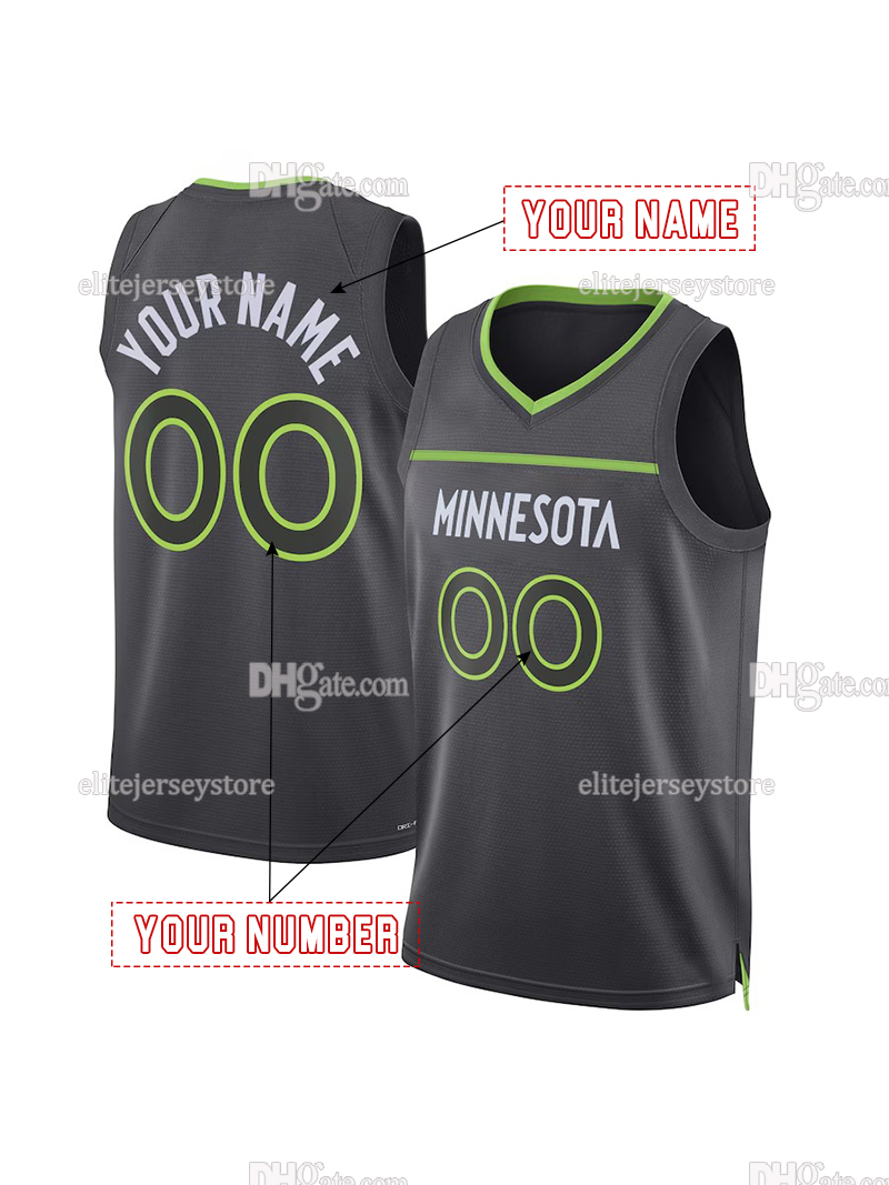 Personalized Custom Basketball Jersey Edwards Reid Shannon Jr. McDaniels Conley Randle Women Youth Embroidered Letter Number Design Polyester