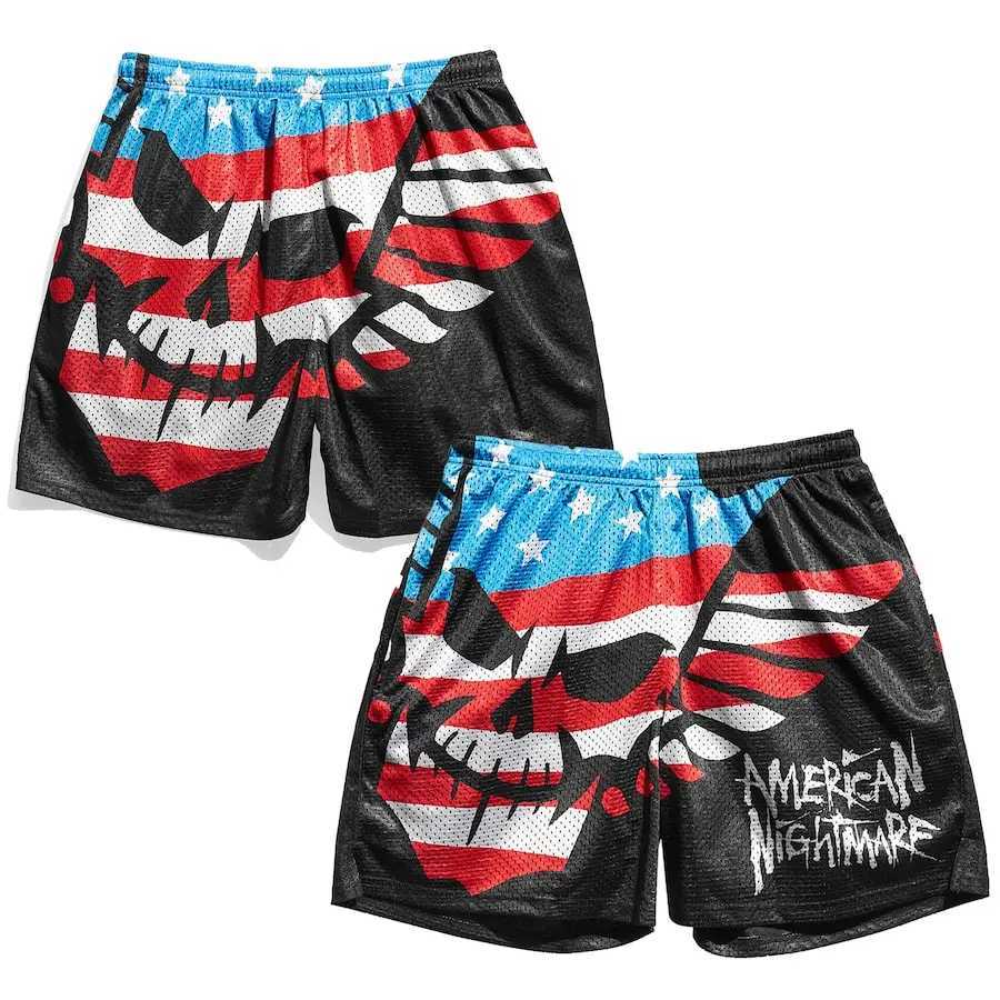 Summer mens sports shorts 2024 jogging shorts retro mens black mesh gym training shorts beach fitness boxing pantsXJ250407