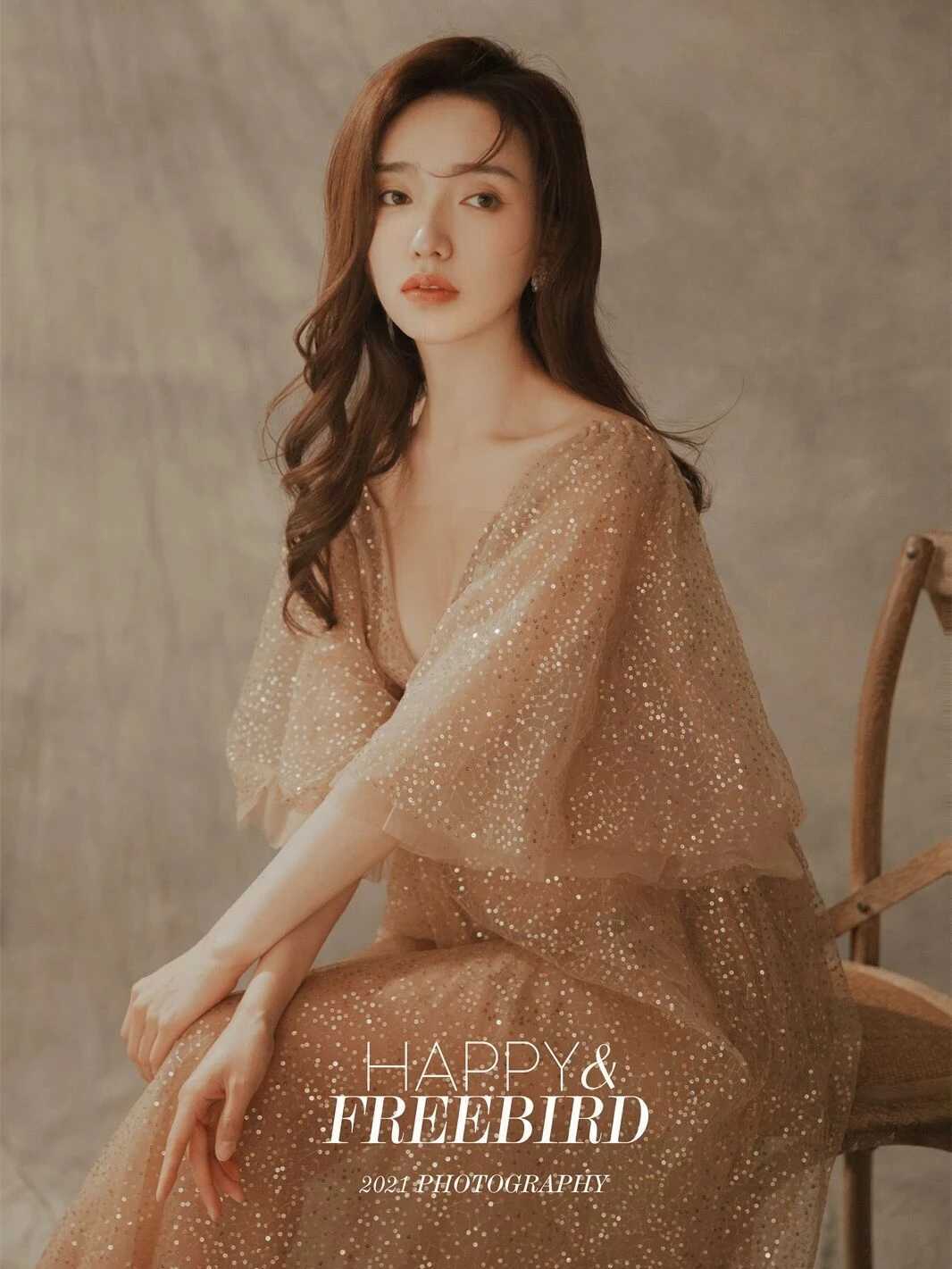 The new Sparkly Sequence chiffon maternity gown dance gown photography props for 2023 W250113