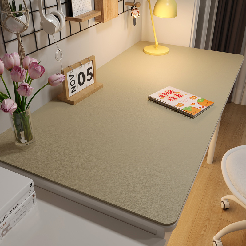 Waterproof and Non-slip Solid Color Leather Coffee Table Mat Oil-proof Dining Table Learning Computer Tablecloth