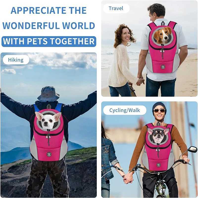 Pet Dog Carrier Backpack Puppy Carrier Front Pack for Small Medium Dogs Cat Travel Back Pack Breathable Dogs Carrier BackpackXJ250113
