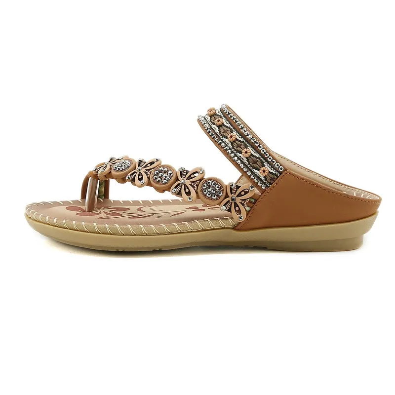 Summer Soft Flip ps Woman Sandals Bohemian Ladies Casual Slippers Flats Slides Women Designer Fashion Beach Shoes Footwear