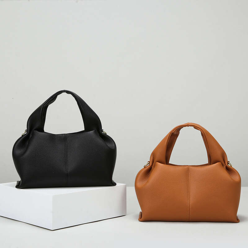 Women's Bags handbag Cloud autumn winter fashionable soft leather handbag, simple and versatile commuting bag, women's high-end sense, large