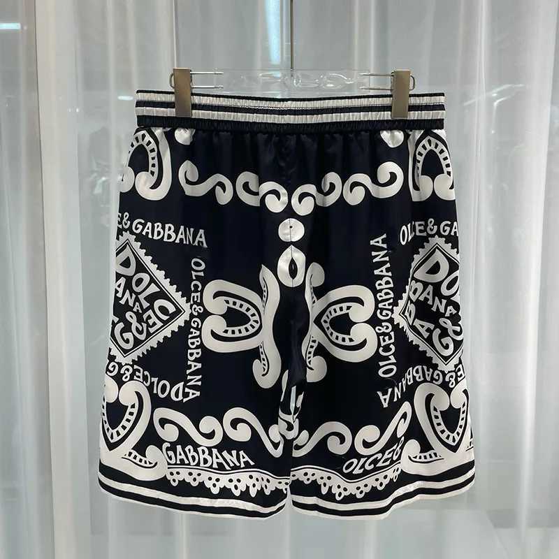Mens Trendy Summer Fashion Casual Loose Breathable Beach Pants Versatile Summer Clothes Five Quarter Printed Mens ShortsXJ250114