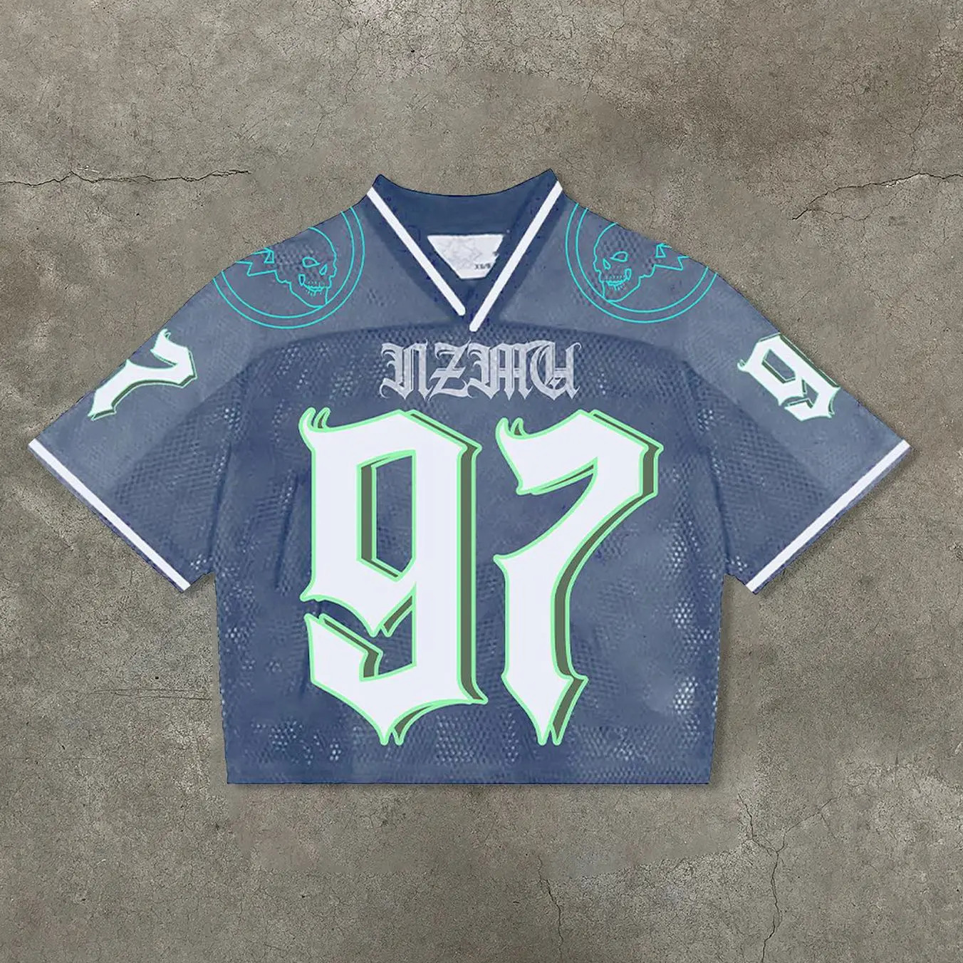 Streetwear Jersey Y2K Clothes Mens American Hip Hop Graphics Oversized T Shirt Baseball Jersey Gothic V Neck Short Sleeve Tops 250109