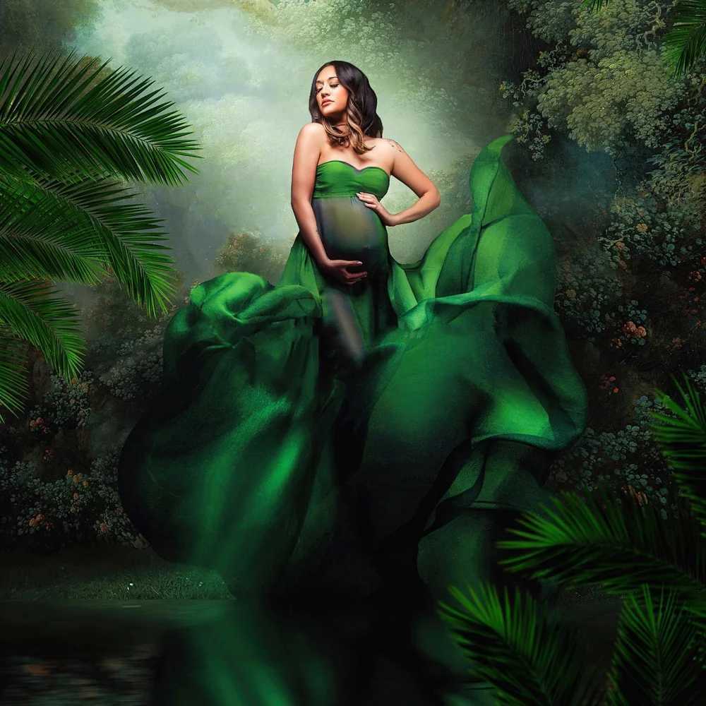 Sexy maternity dress chiffon fabric photography props maternity accessories see through fabric shooting model W250113