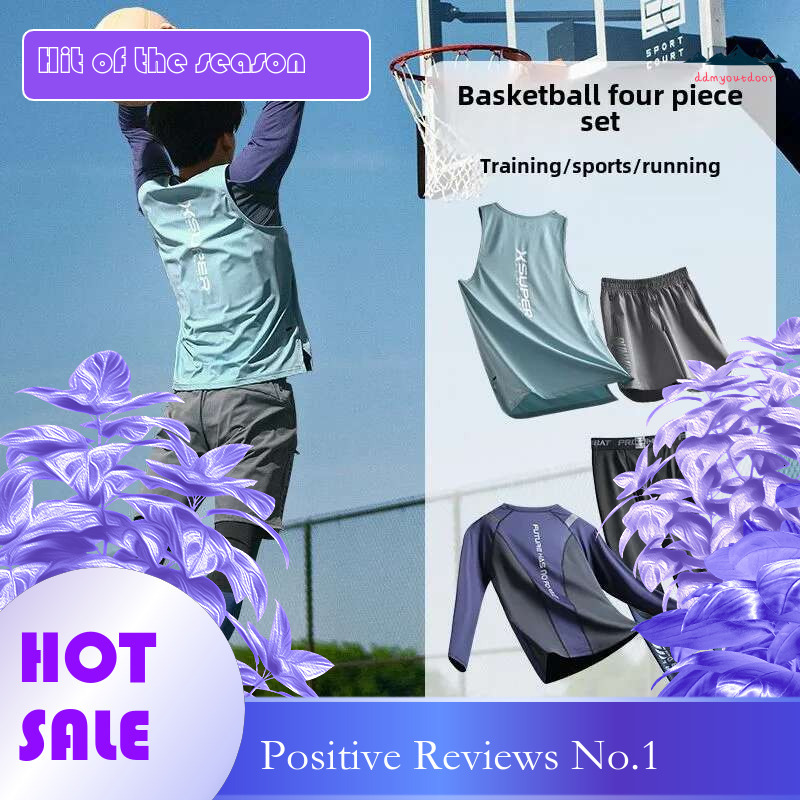 Ddmyoutdoor China Domestic Men S Basketball Uniform Pcs Training Equipment Compression Base Layer Long Sleeve Jersey Quick Dry Vest Men Sweatsuits Set