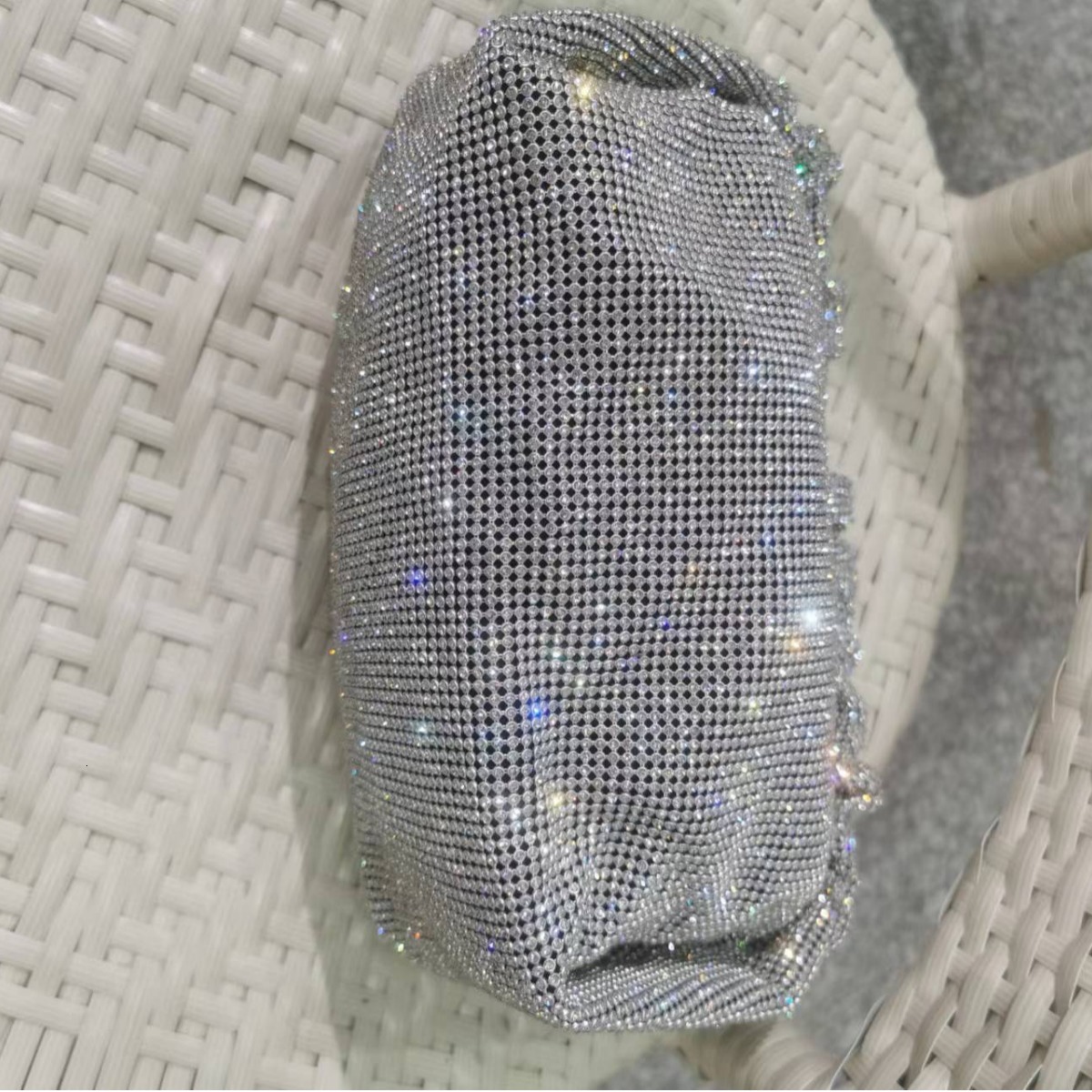 New Designer Bag High-quality Fashion King Wrist Set Water Women's Sparkling Diamond Crossbody Bag Wallet Armpit Bag Dumpling Bag