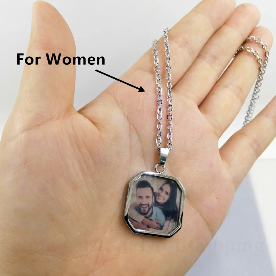 Custom Heat po Magic Necklace with Hidden Picture Heat Activated Magic Lover birthday valentines Pet Dog Po Gift 250107
