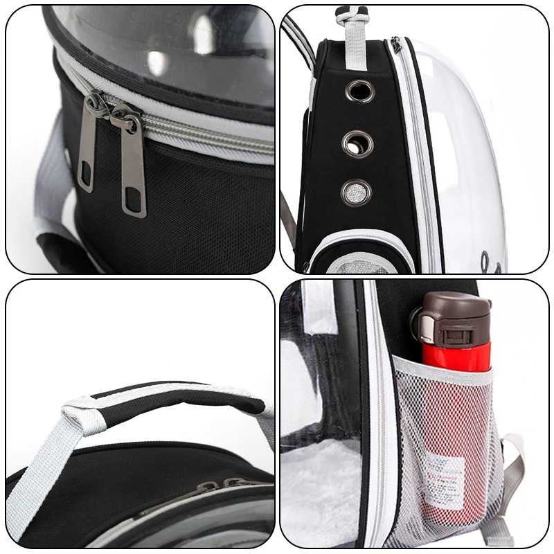 Travel Transparent Pet Cat Carrier Bag Outdoor portable Backpack for Cats Small Dogs Breathable Cat Carrying Bag Pet SuppliesXJ250113