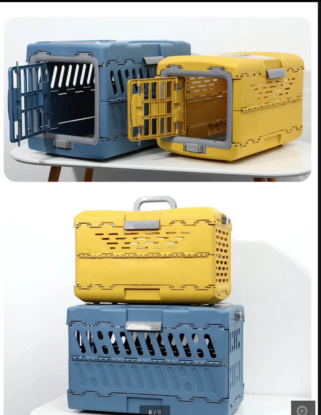 Pet Outdoor Folding Air Crate Pet Outdoor Crate Folding Portable Cat Car Bag Dog Outdoor Carrying Crate New Pet Crate