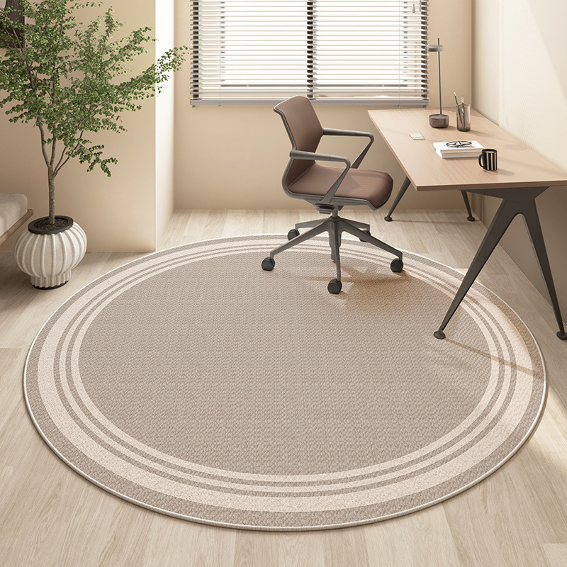 Home Round Living Room Carpet Floor Plain Sofa Coffee Table Mats H260226