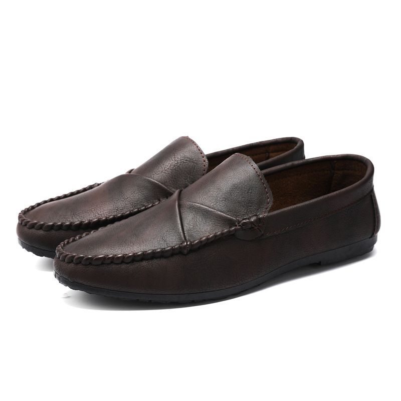 Summer Loafers Men's Leather Casual Trend British Shoes