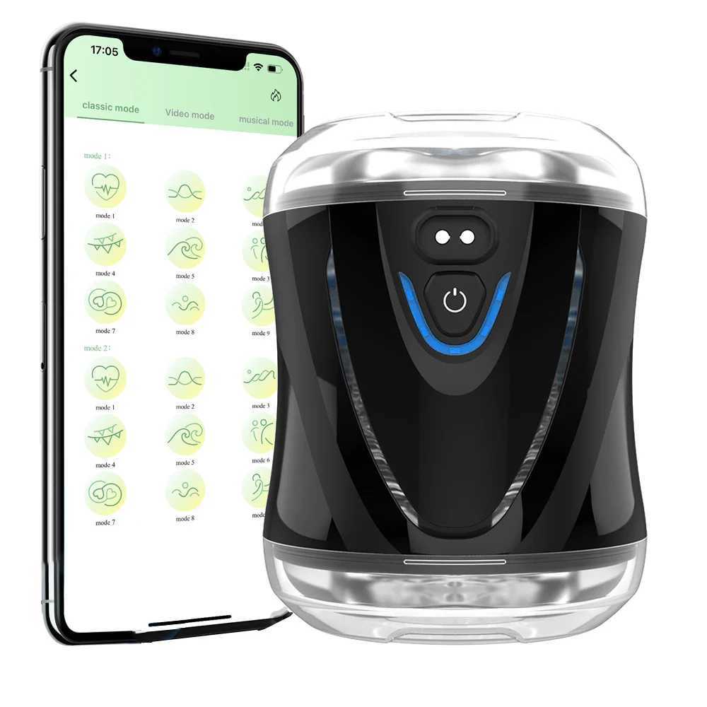APP Remote Control Masturbators for Men Realistic Vagina Automatic Blowjob Sucking My Pocket Pussy Adult Sex Toys for ManW250114