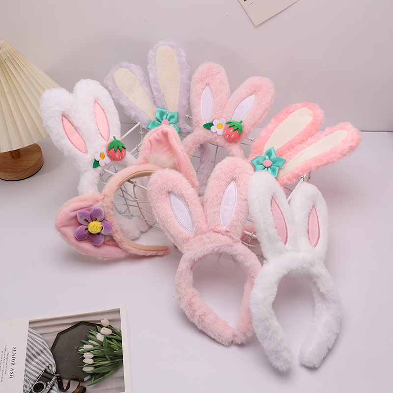 Adorable Rabbit and Fox Ears Plush Hair Accessories for Teenage Girls - Ideal for Photography