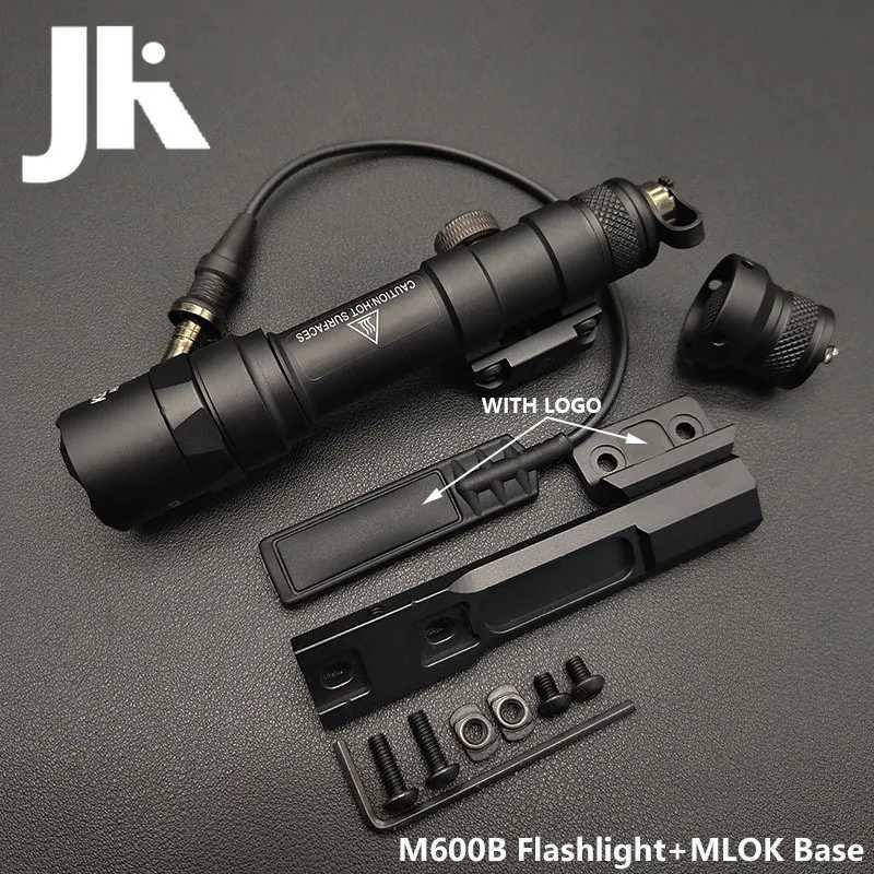 Sotac Surir M600B M600 M300 Flash D Tactical Reconnaissance Light Rifle Weapon Light Airsoft Hunting Light 20MM Picatinny Rail W250113