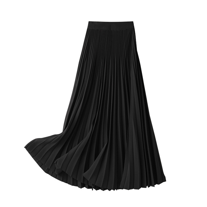 XX7130 Spring and summer heavy pleated skirt for women high waist slim large size skirt versatile pleats