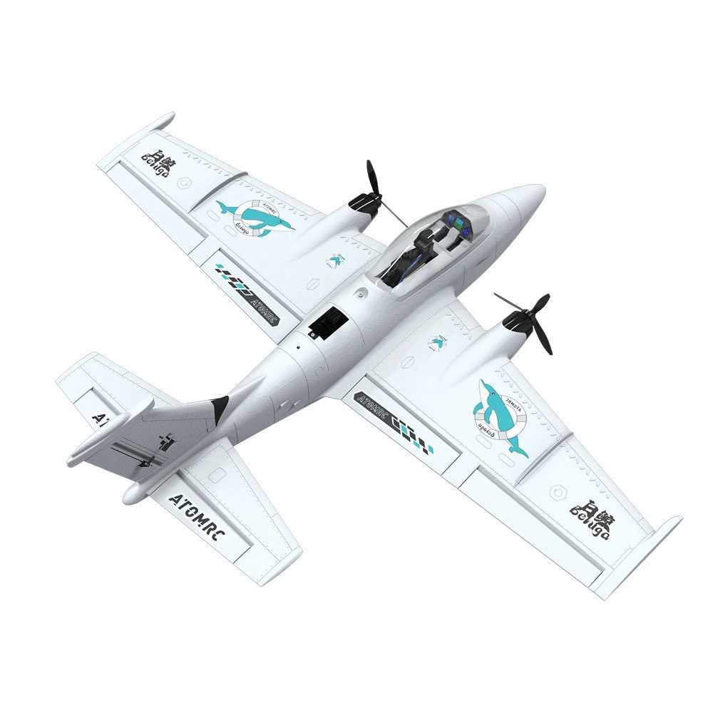 ATOMRC Beluge 1270mm Wingspan Fixed-wing Flying Wing Aircraft RC Plane EPP Dual Motor FPV Aircraft Model X250114