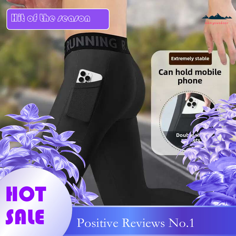 Ddmyoutdoor China Domestic Compression Tights High Elasticity Quick Dry Running Training Pants With Phone Pocket Men S Sweatpants Clothes