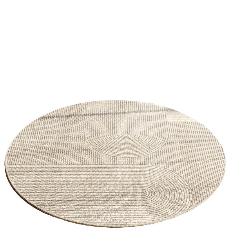 Home Round Living Room Carpet Floor Plain Sofa Coffee Table Mats H260226
