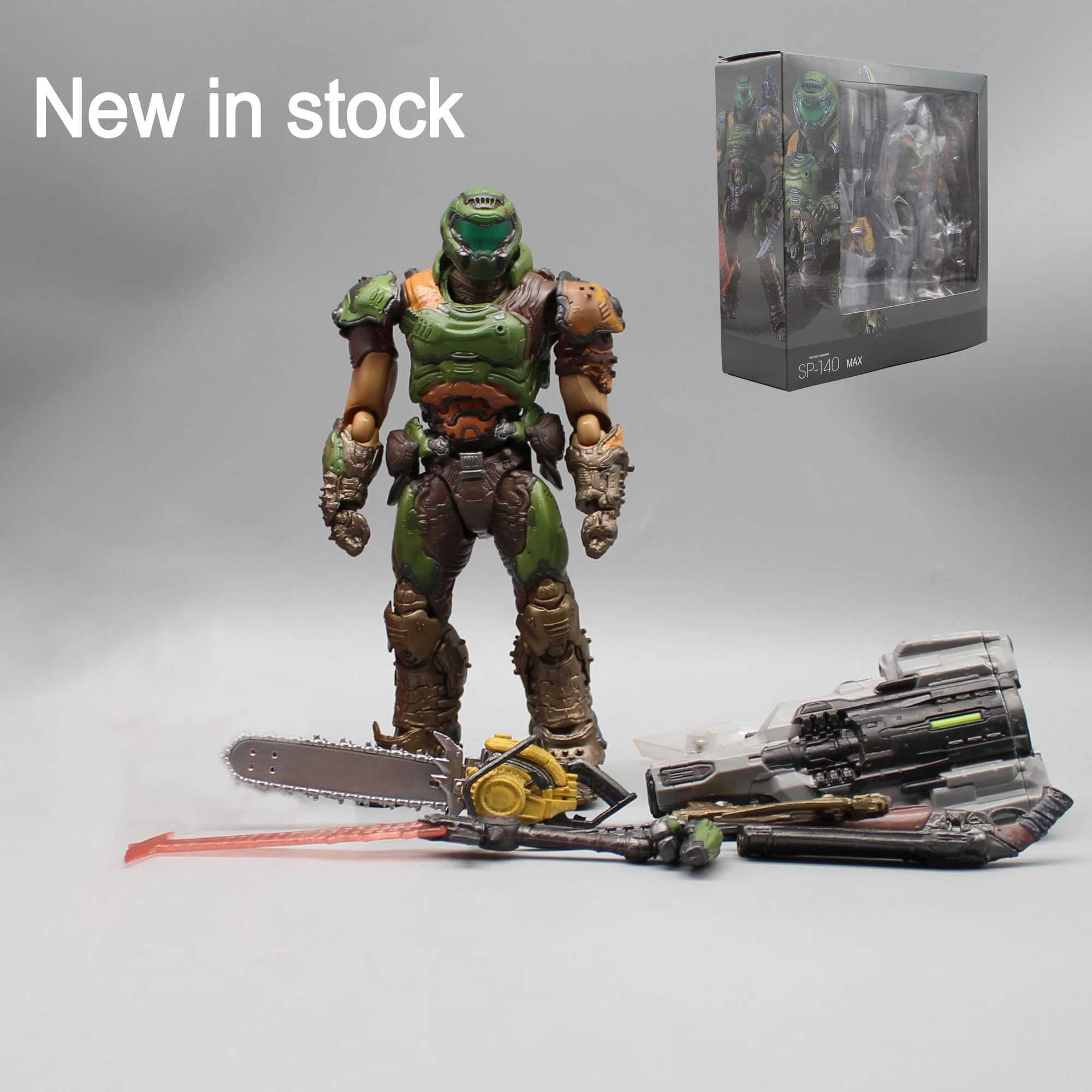 17cm Figma SP-140 Doom Slayer Eternal Action Figure Collection Model Statue Anime Destroy Warrior Doom Movable Figurine Toy Gift W250114