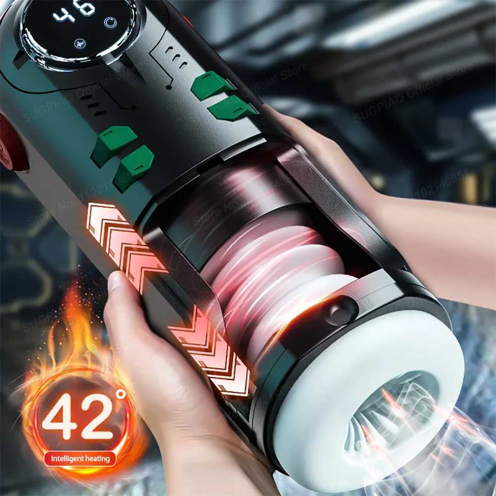 Sex Toy for Men Masturbator Cup Automatic Suck Vaginal Real Pocket Pussy Penis Heating Blowjob Vibrator Adult Male Sexual ToolsW250114