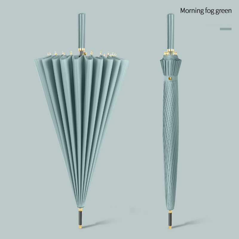 Durable Long Handle Auto Open Straight Rod Umbrella - Customizable Print for Advertising Use