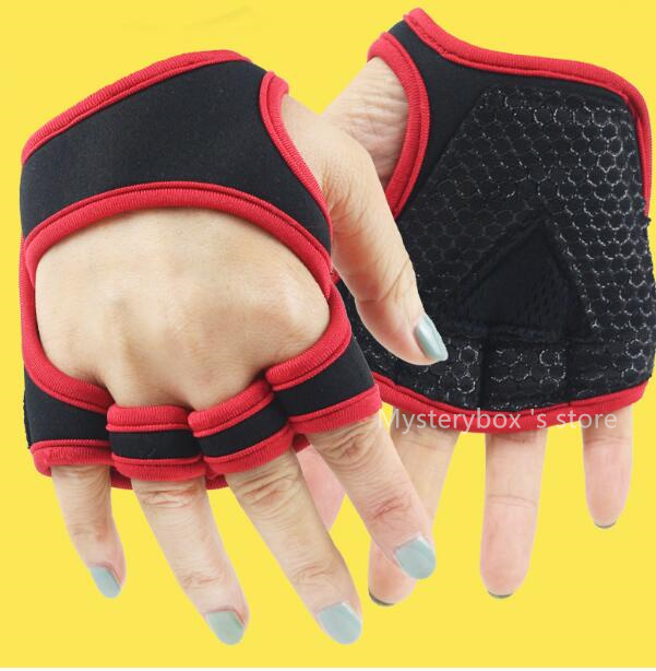 2025 Gym weightlifting gloves men's women's wristbands anti slip half finger exercise horizontal bar pull up anti cocoon Mysterybox 's 