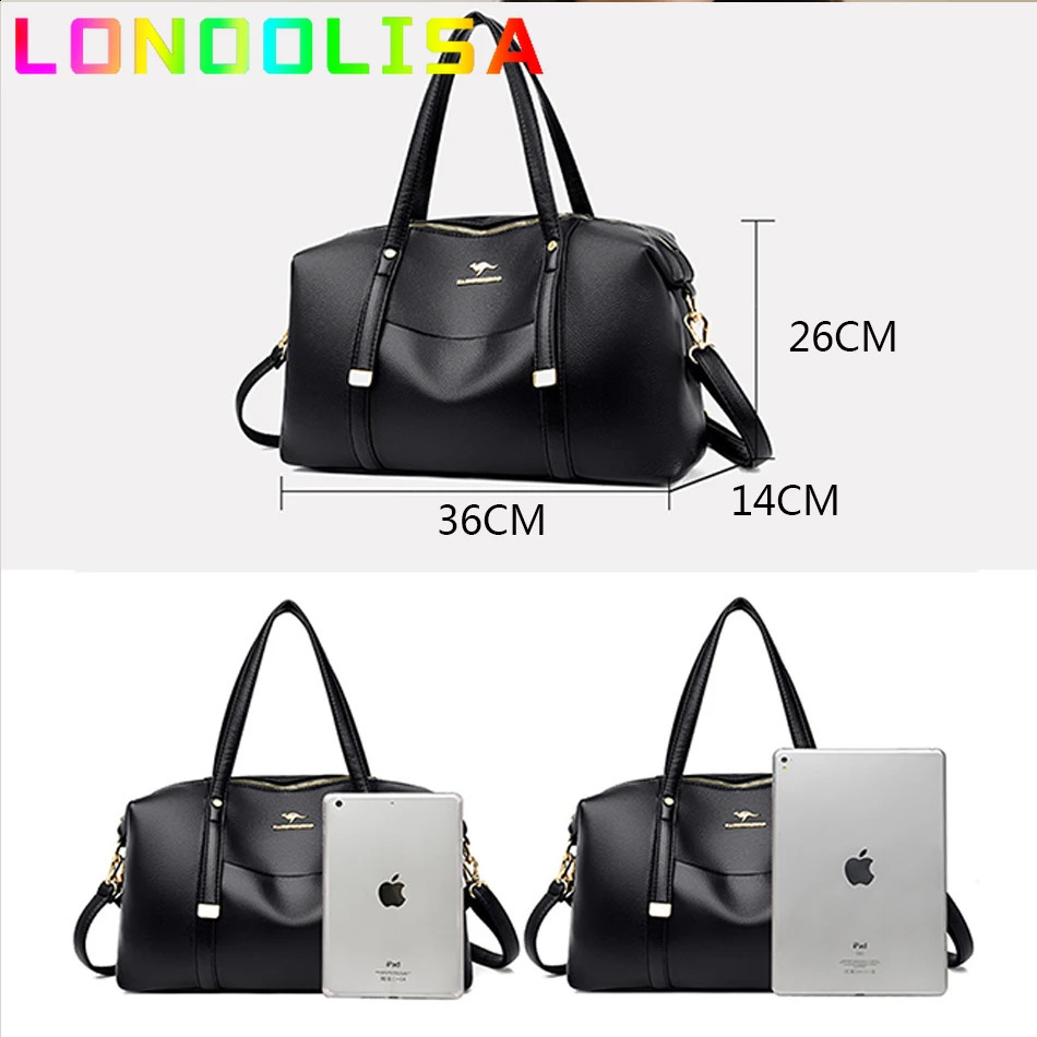 Genuine Casual Tote Bag Soft Leather Large Capacity Handbag Womens Bag 2024 Shoulder Crossbody Bat Bag Sac A Main 250305