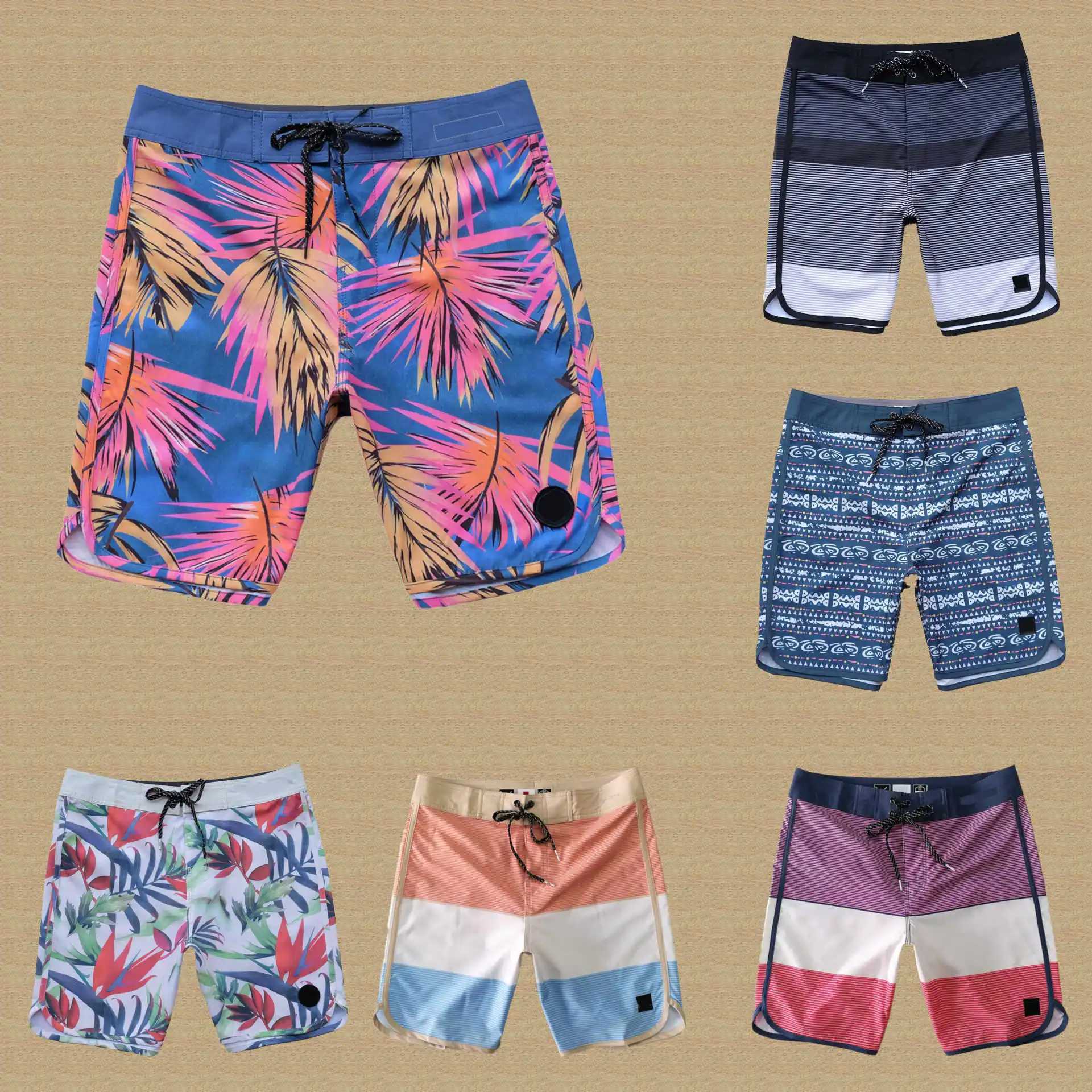 Mens Boardshorts Wholesale Drawstring Casual Waterproof Board Swim Trunks Beach Shorts Swimming Surfing Summer Short PantsXJ250114