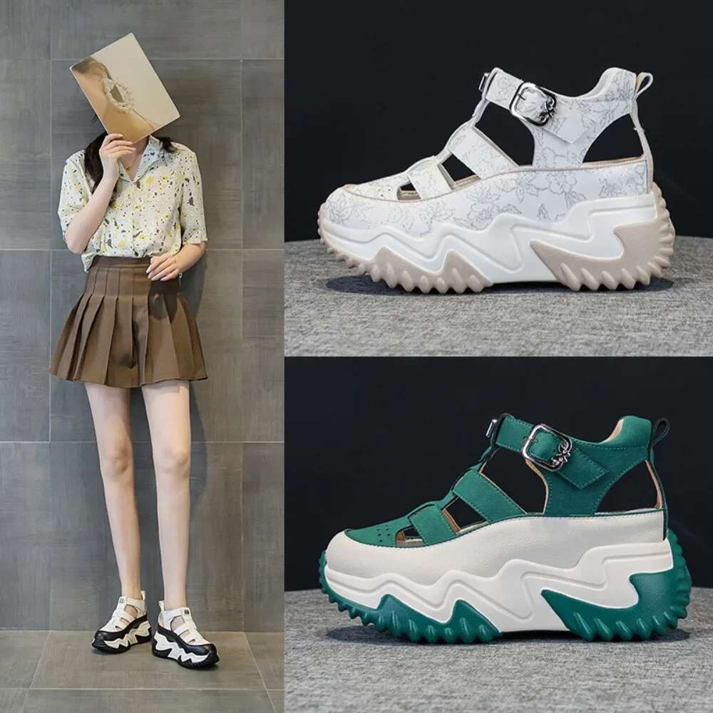 Platform High Rise for Summer New Versatile Hollow Out Women's Shoes Sandals Women Designers