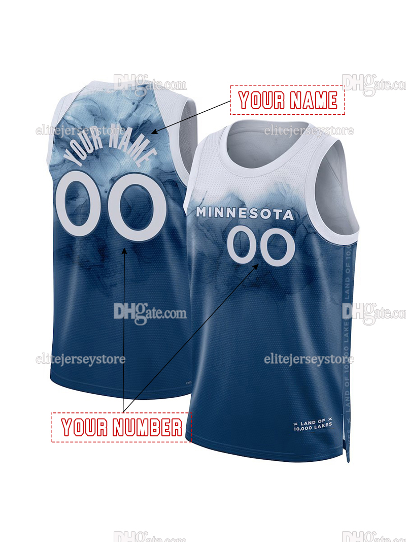 Personalized Custom Basketball Jersey Edwards Reid Shannon Jr. McDaniels Conley Randle Women Youth Embroidered Letter Number Design Polyester