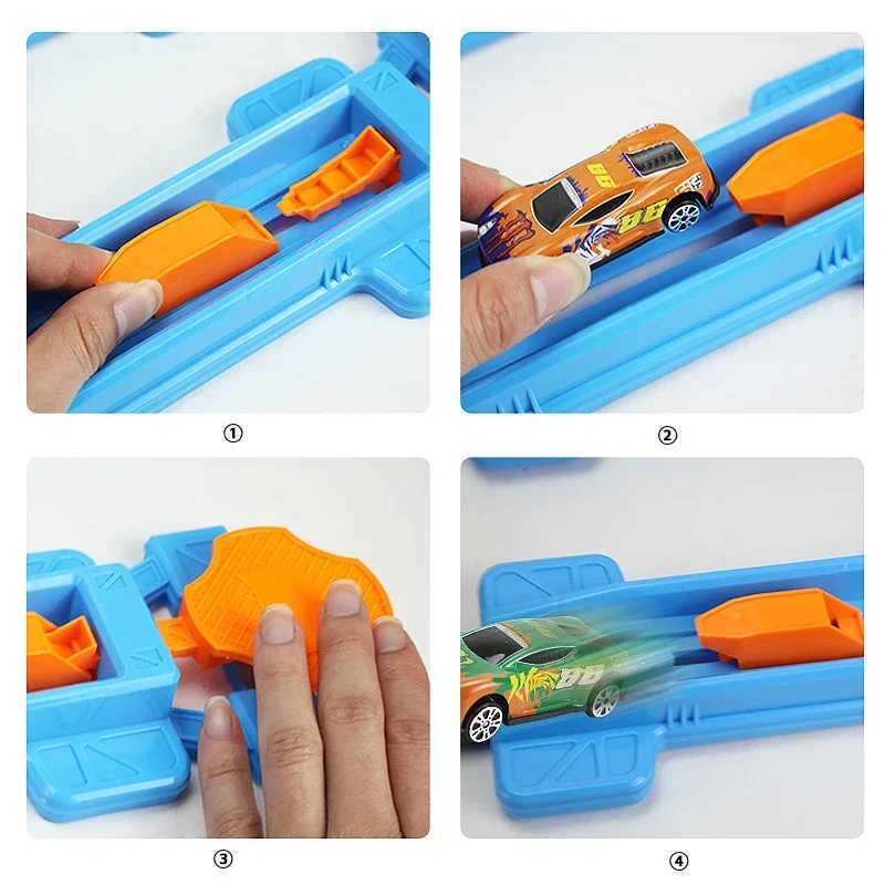Car Toys For Kids Double Wheels Assembling Racing Track Catapult Toy Vehicle Model Boy Kid Gift Christmas Gift Children Toy X2501141