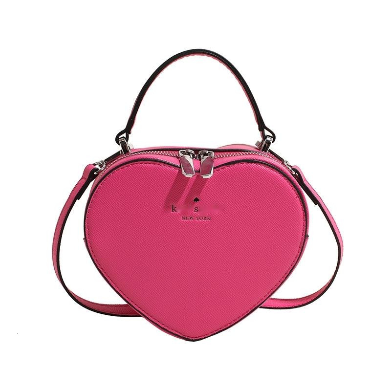 2025 Valentine's Day Evening Bags Fashion Classic Shoulder Crossbody Bag Letter Embossed Solid Color Heart Shaped Handbag