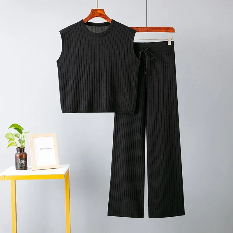 2024 American Womens Loose Casual Two Piece Set Large Size Tank Top and Shorts Plus Hoodie Leisure Homsuit 250106