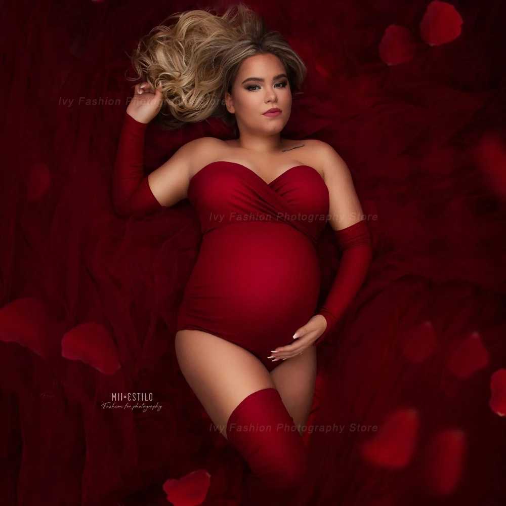 Pregnant womens photography props clothing sexy tight fitting clothes strapless elastic fabric large size W250113