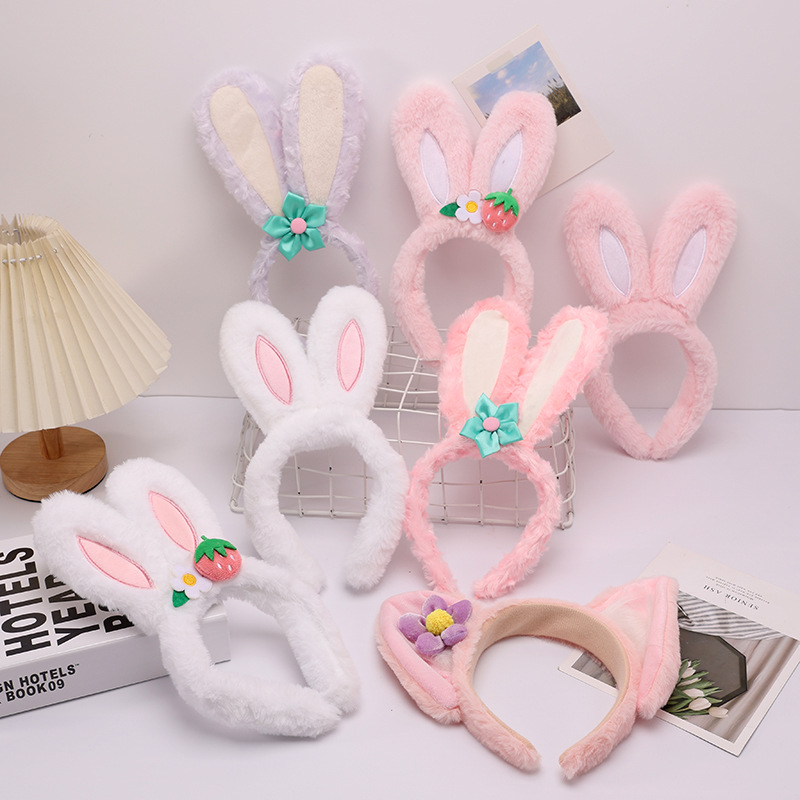 Adorable Rabbit and Fox Ears Plush Hair Accessories for Teenage Girls - Ideal for Photography