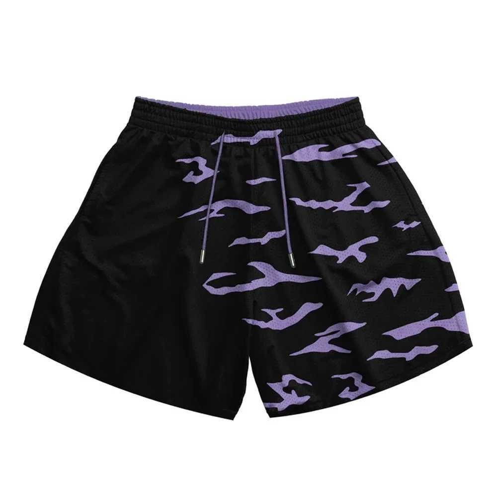 Anime casual shorts mens manga cartoon sports gym shorts fitness 3D printing fast drying mesh shorts summer mens styleXJ250407