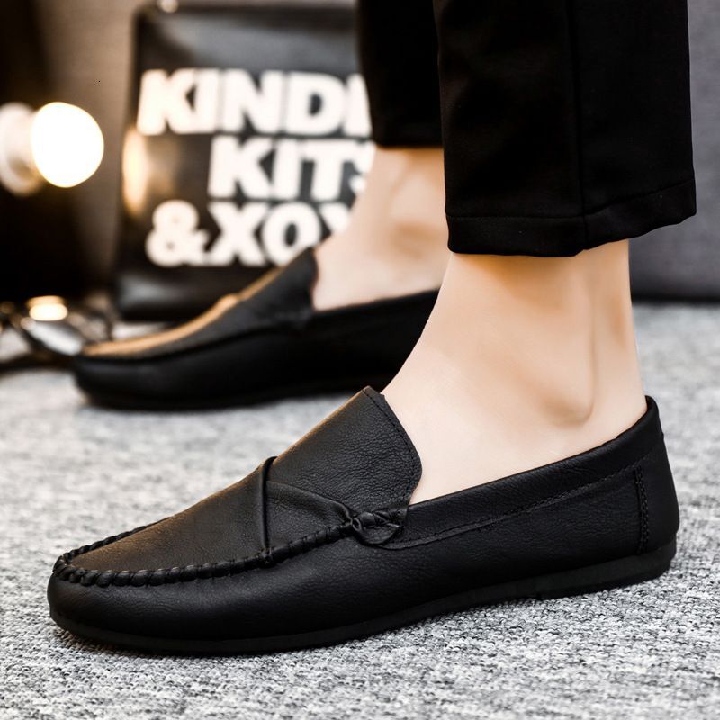 Summer Loafers Men's Leather Casual Trend British Shoes