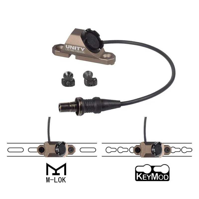 Tactical Unity Mount Remote Dual Pressure Switch ModButton Airsoft MLOK Hot Button M-LOK 20mm Cover M300 M600 SF PLUGXJ241217
