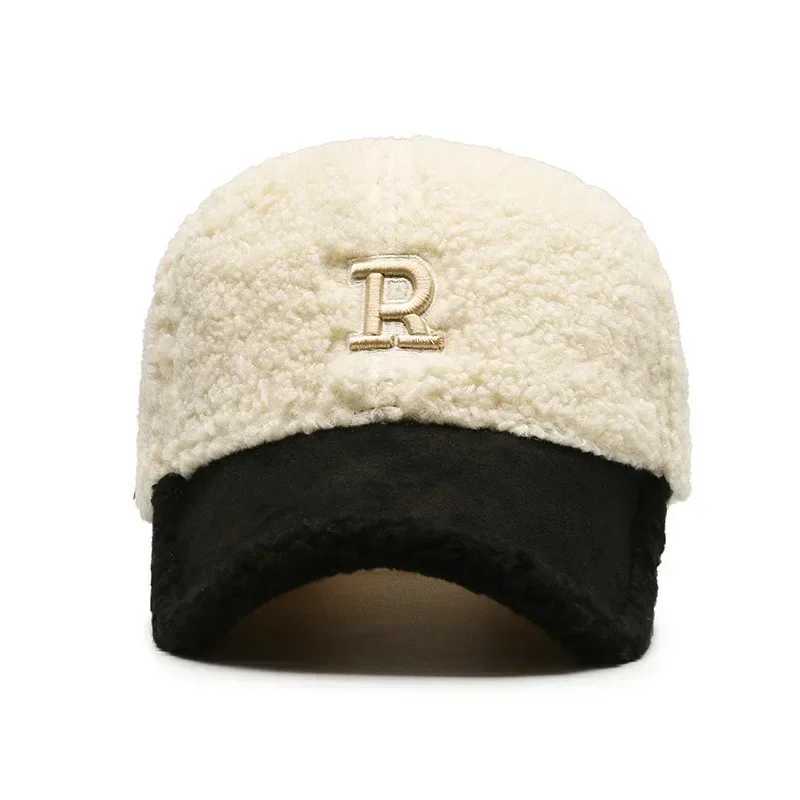 2023 Tren Big Letter Embroidered Mens Winter Hat White Brown Rumsworth Womens Baseball C Warm Plush Truck Driver Hat Gorilla W250113