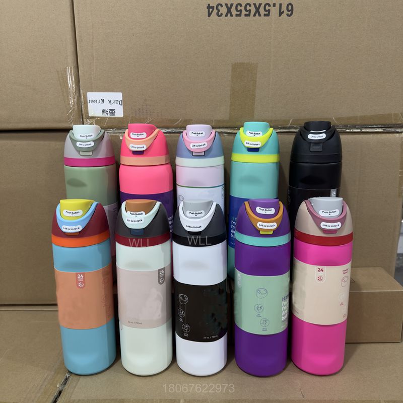 24oz 32oz Double Wall Insulated la Sports Water Bottle Stainless Steel vacuum WLL2515