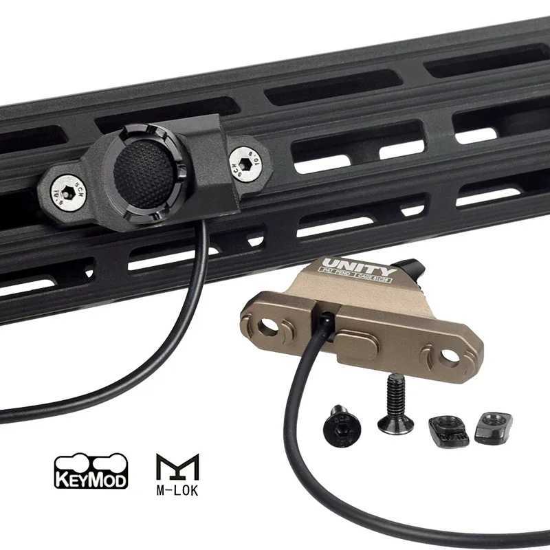 Tactical Unity Mount Remote Dual Pressure Switch ModButton Airsoft MLOK Hot Button M-LOK 20mm Cover M300 M600 SF PLUGXJ241217
