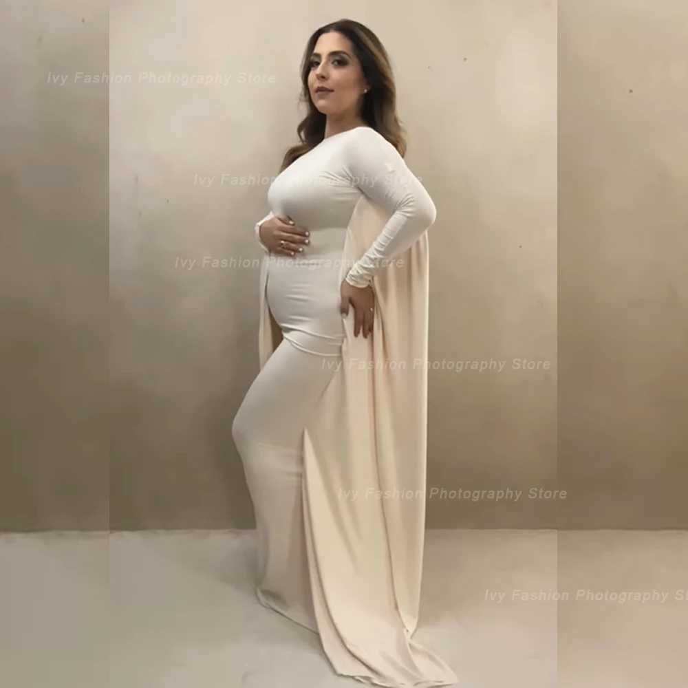 Pregnant womens photography props dress elastic fabric bat shirt suitable for taking photos pregnant womens families Par goddess dress W250113