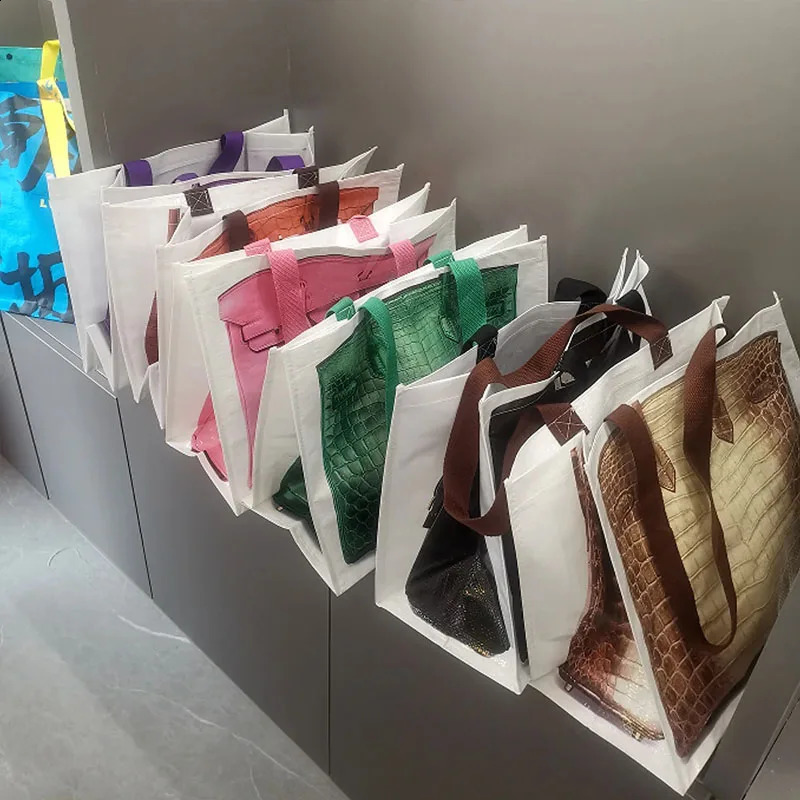 Ins Bloggers Handbag Remake Fashion Same Fiess Lady Shoulder New Bag Printed Women Shopping Street Large Capacity Wholesale 250107