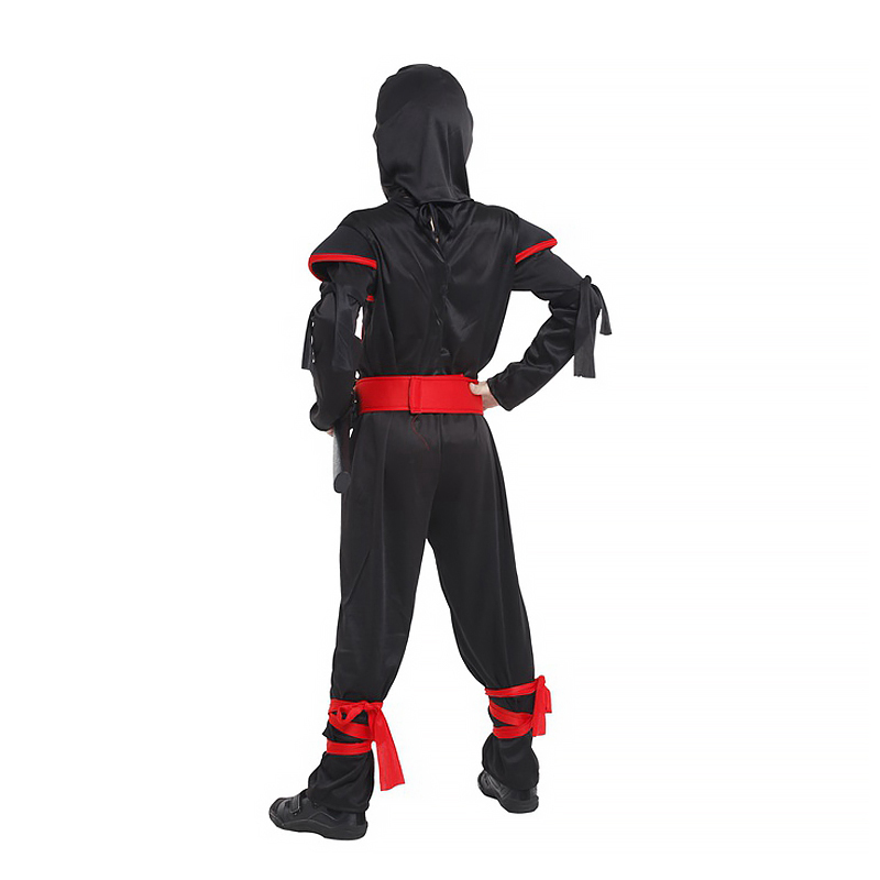 Halloween Children's Cosplay Outfit Children Ninja Party Role Play Costume Mysterious Warrior