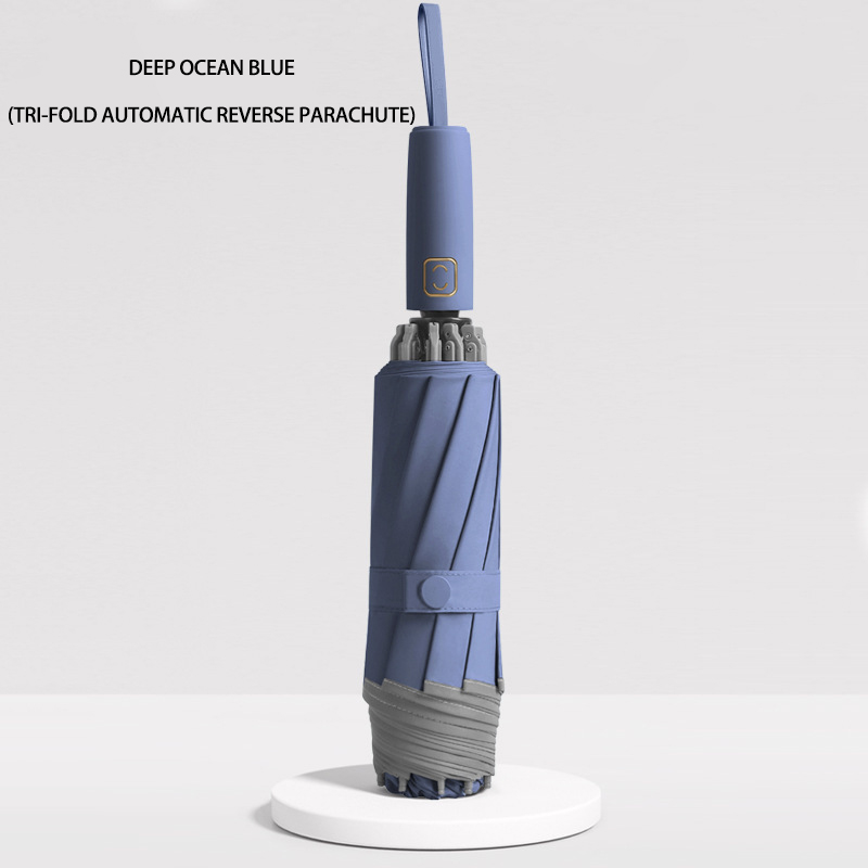 Business Umbrella with Safety Features - Automatic Operation, Reflective Strip, Multipurpose Use, Ideal Promotional Gift